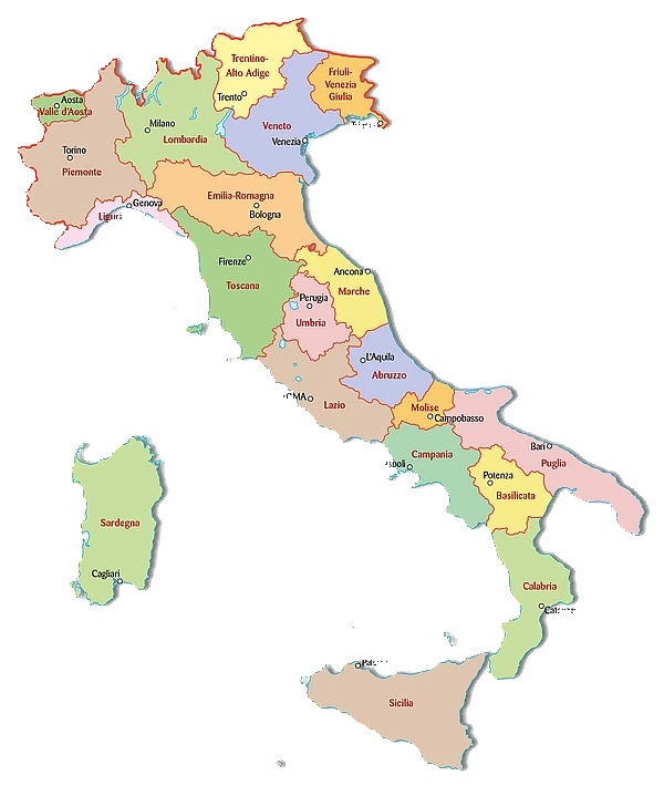 Mappa dell'Italia